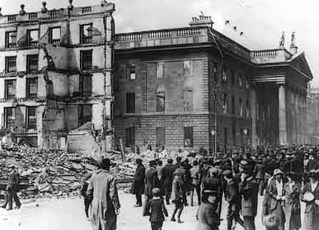 View of GPO after the rising