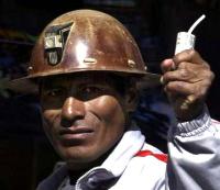 That unknown Bolivian indiginous miner who wasn't Evo's Ethnicity back in 2005 with dynamite.