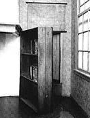 the bookcase at 263 Prinsengracht which opened to Anne Frank's hiding place