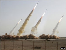 Iran test-fires missiles with possibility of hitting Israel