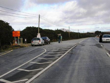 The new 'oil road' at Ballinaboy refinery site