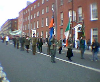 Drilling exercises in Parnell Square West