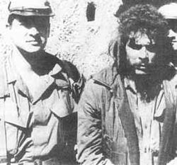 The last photo of Ernesto Che Guevara alive standing next to Felix Ismael Rodriguez, CIA operative awarded "intelligence star" by USA 