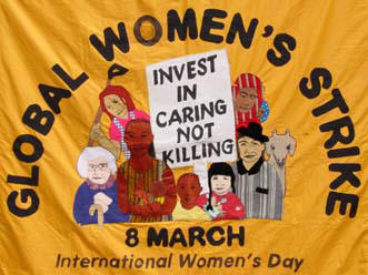 The Global Women's Strike Banner