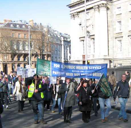 Marching past TCD