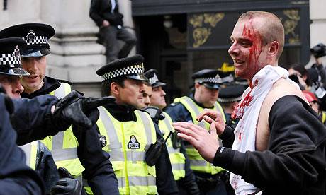 Cops start "riots" in London? 