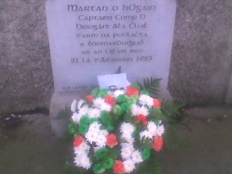 The wreath laid yesterday (Sat April 25 '09) by RSF.