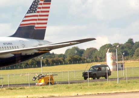 Irish Army Providing Security for Aircraft