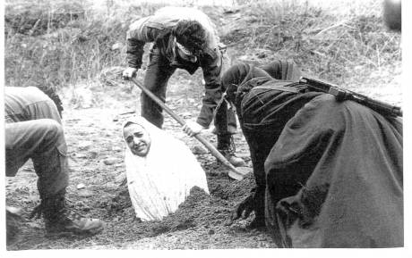 Iranian Woman About To Be Stoned To Death.