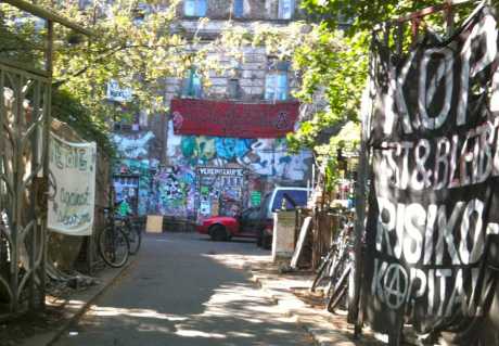 Kopi - hte collective house (legalised squat) that was the site of the interview