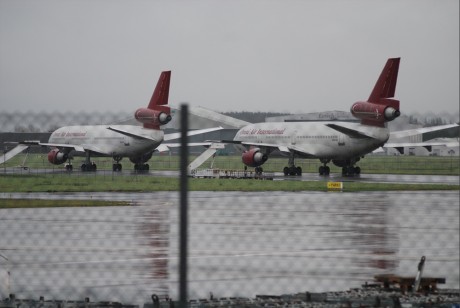 Two DC 10 troop carrier warplanes at Shannon 30 Dec 2011
