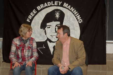 Chelsea's Mum Susan Manning with Gerry Conlon of the Guildford Four