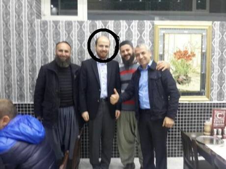President Erogans son, Bilal Circled Center, with Leaders of ISIS and Nasra. Identity of man on the right unknown.   