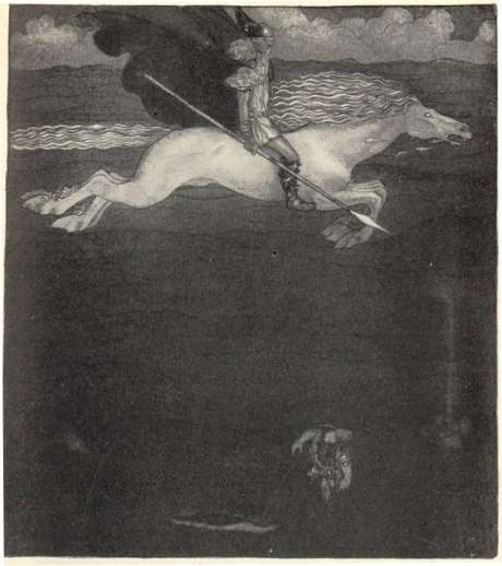 "Odin and Sleipnir" (1911) by John Bauer