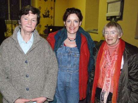 Mel O'Loane, Dundalk: Siofra O'Donovan, Bray: Maura Clancy, Dromiskin, pictured in Carlingford Heritage Centre after the concert.
