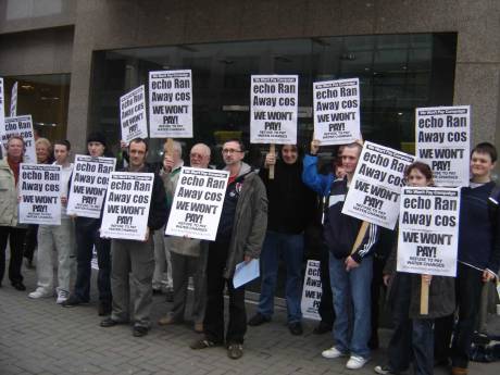 Picket forces Echo to cancel it's recruitment day