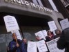 Teachers United protest at Anglo Irish Bank