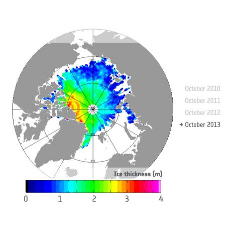 Autum sea Ice thickness - 2013