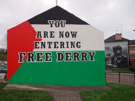 Free Derry copyleft daisy mules
