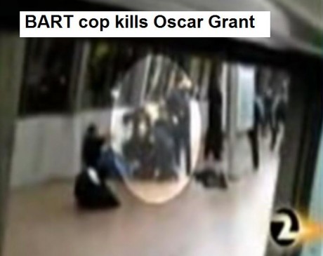 US cop murder: 22 year old Oscar Grant in the back while he was lying face down on the ground on a subway platform