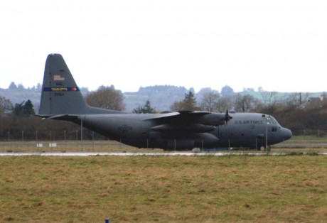 US Airforce Hercules C 130 at Shannon Sat 10 Jan 08