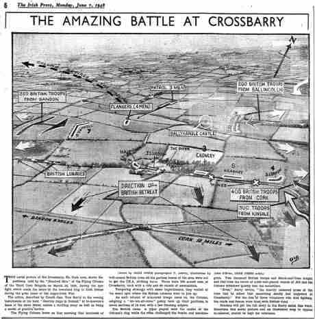 Irish Press Photograph of location of Crossbarry Ambush
