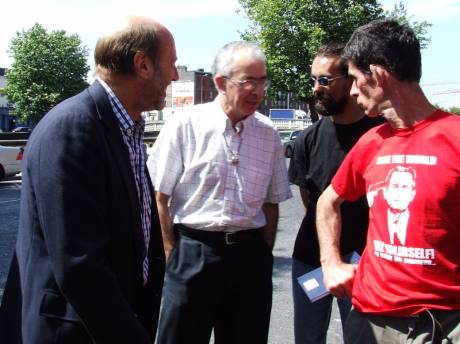 Dennis Haliday Chats To Supporters Ed Horgan, Sean And Con