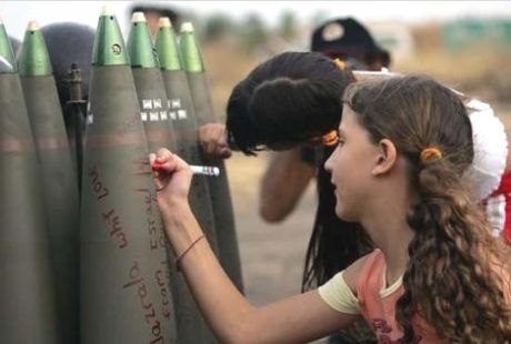 Israeli Schoolchildren Encouraged to Write on Munitions