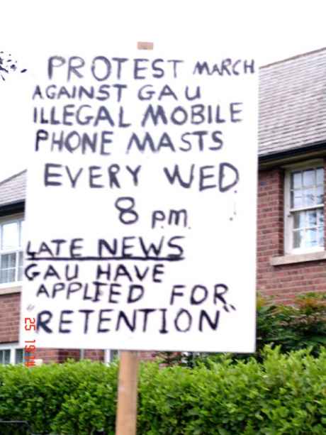 Placard in Iveagh Gardens