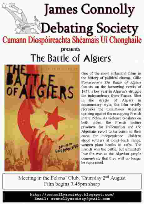 JCDS presents 'The Battle of Algiers'