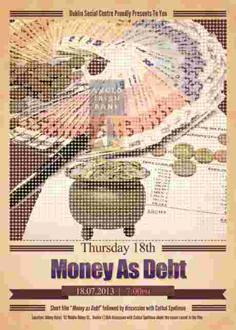 Money As Debt film showing and talk poster