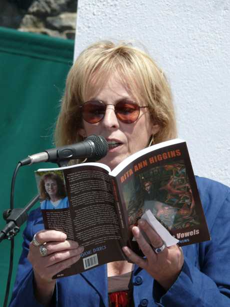 Rita reading one of her poems