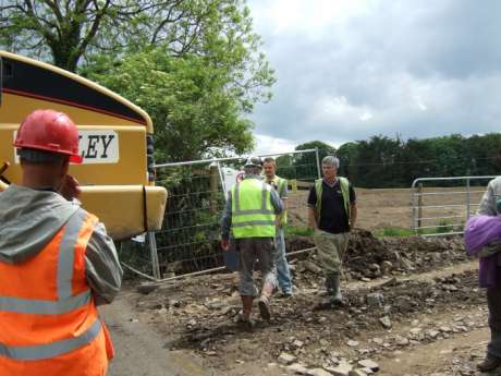 Protesters gone from blockade Roestown June 1 2007