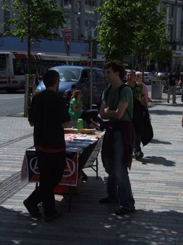 May 31st, Cork. Engaging with the public.