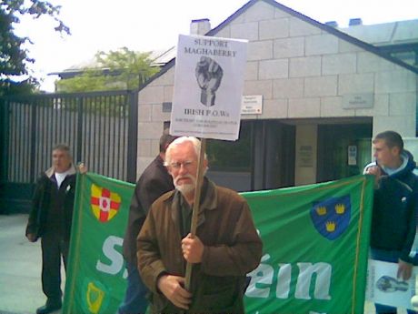 Outside the British Embassy in Dublin , Saturday 28 June 2008.
