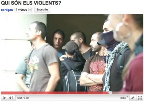 Who are the Violent ones (from "that vid): "protesters" standing in doorways, later get police escort away from the heat