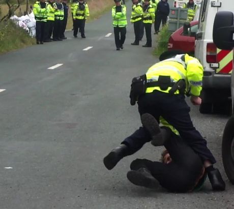 Cops assaulting people on the road