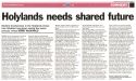 Holylands needs shared future (but not too many taig students, please) - Henry McDonald Newsletter 23 March 2009