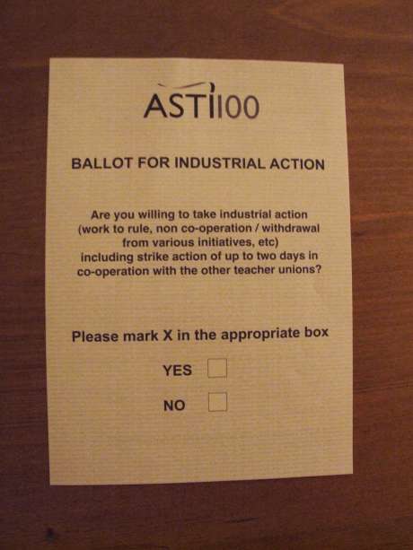 The Ballot Paper Before...