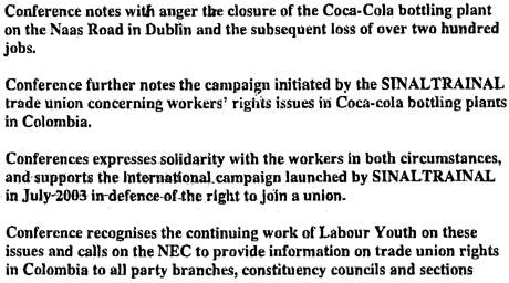 The motion that Labour Youth could not produce