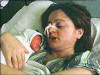 A mother with a newborn baby in a Belgrade hospital