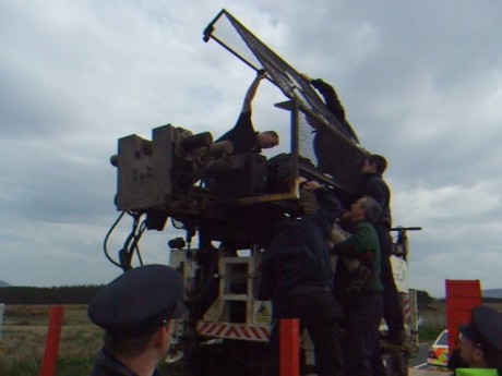 Hauling Down From Borehole Rig