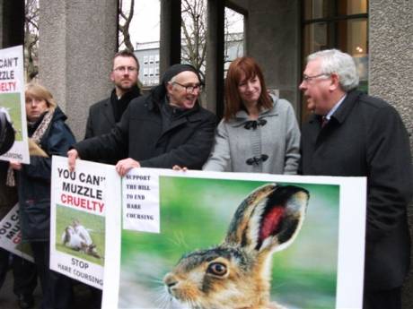 TDs join protest against hare coursing...