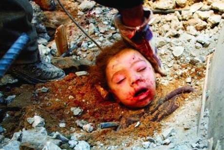 Palestinian Child,Kaukab Al Dayah, slaughtered by Jewish National Socilaism - Perhaps the Jewish Pilot said a prayer?