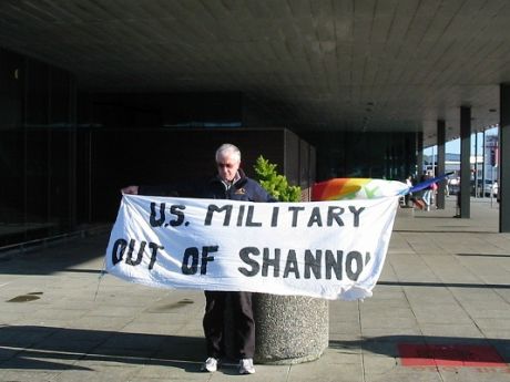 Protest At Shannon Terminator Building