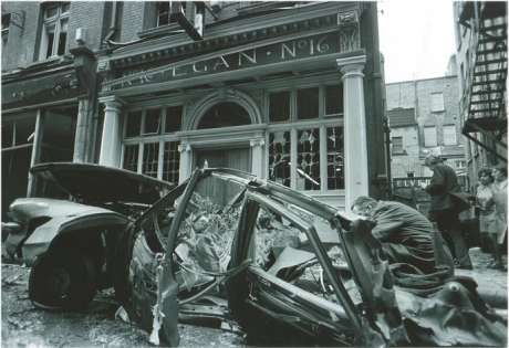 Another view of the Sackville Place bombing 20th Jan 1973 aftermath, copyright the respective owner