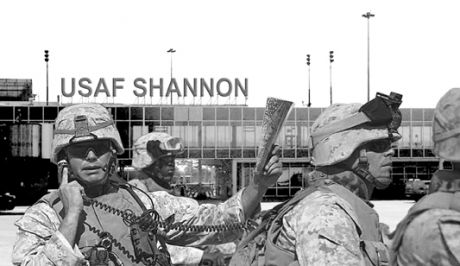 Passing through USAF base 'Shannon' - courtesy of Bertie Ahern