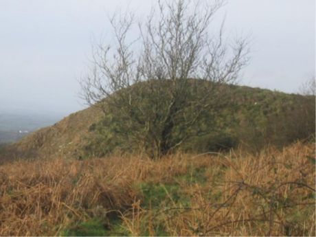 A very modern cairn on Ardkill Mountain known as Nulty's Cairn
