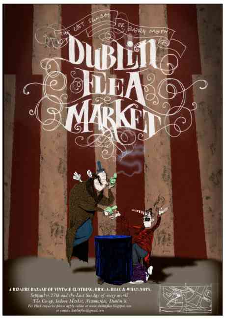 Dublin Flea Market Poster September